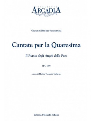 Cantate per la Quaresima. Il Pianto degli Angeli della Pace (J-C 119 )
