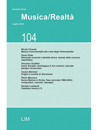 Stereotipi musicali e identit etnica: esempi dalla canzone napoletana