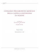 Catalogo dell’archivio musicale  della Cappella Antoniana  di Padova