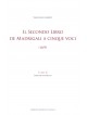 Il Secondo Libro  de Madrigali a cinque voci